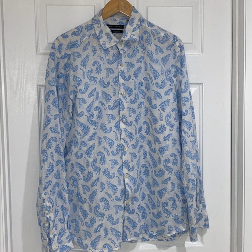 Saks Fifth Ave Linen Button up